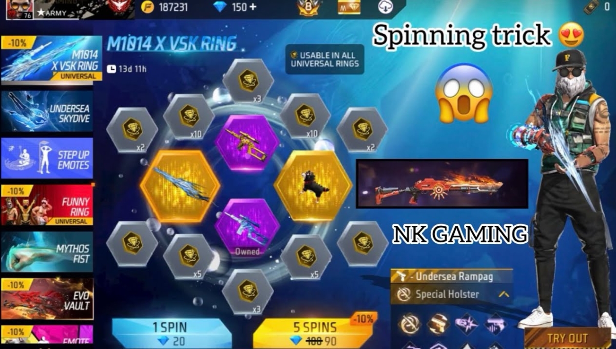 Free Fire M1014 X VSK Ring Event