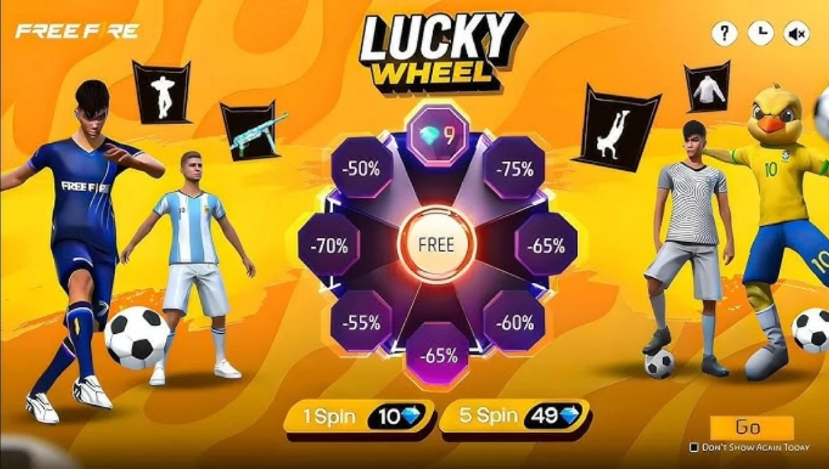 Free Fire Lucky Wheel Discount Event