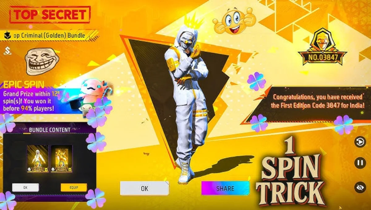 Free Fire Grim Ring Event