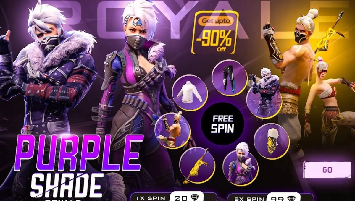 Purple Shade Bundle Free Fire