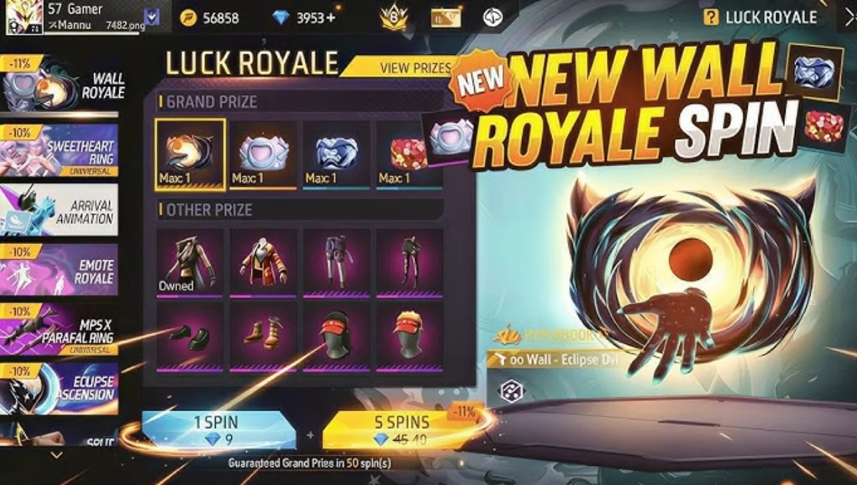 Wall Royale Event Free Fire