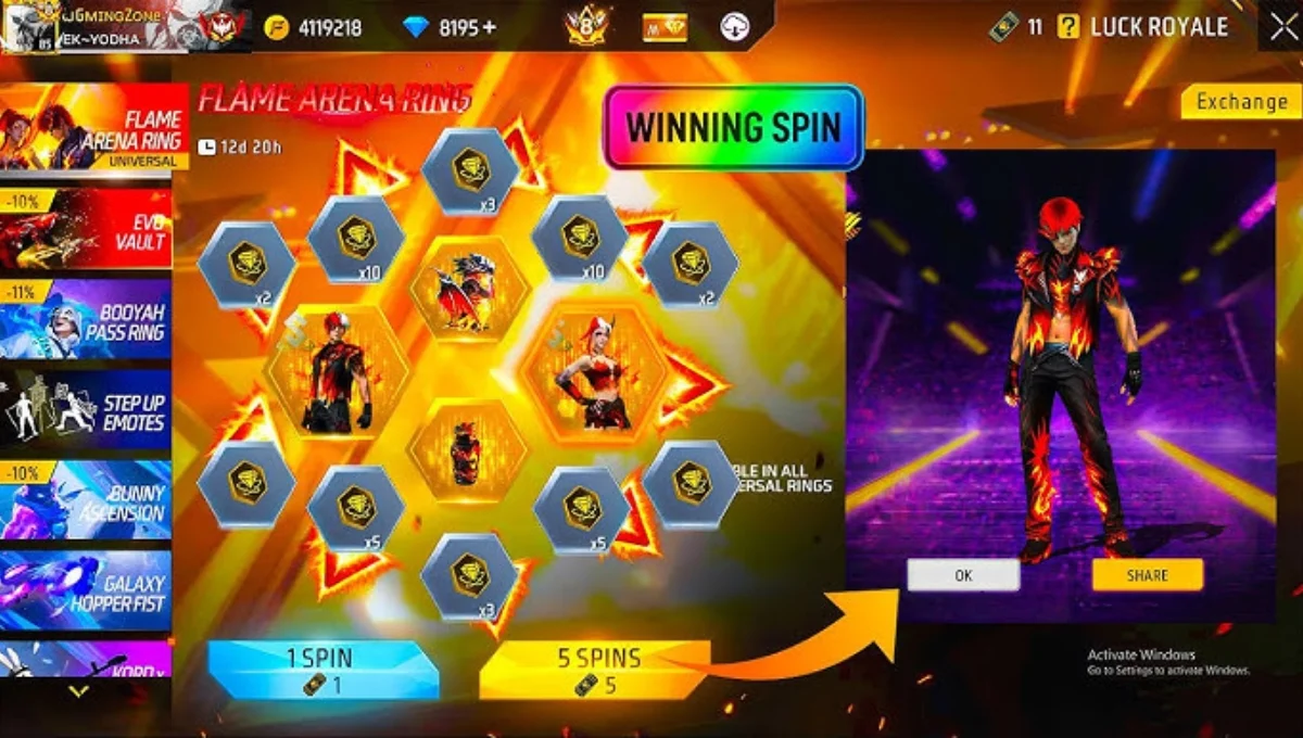Free Fire Grim Ring Event