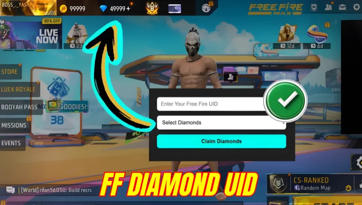 Free Fire Max Free Diamond UID